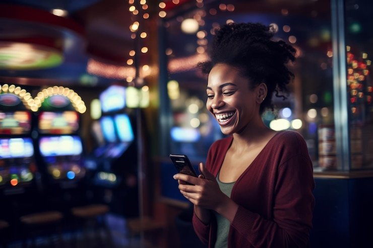 Kontrol permainan Hip Hop Panda dengan tombol bet, spin, dan tampilan saldo akun